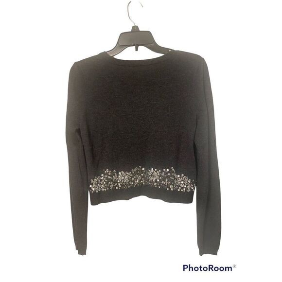 Sequin Open Front Sweater by UNC International Concepts. Size MP - Picture 3 of 8